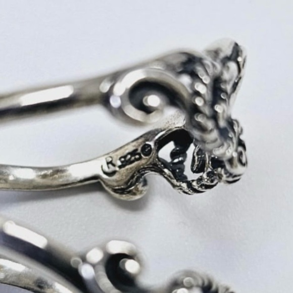 Carolyn Pollack Relios Sterling Silver Ring Set Size 9 - Picture 6 of 6